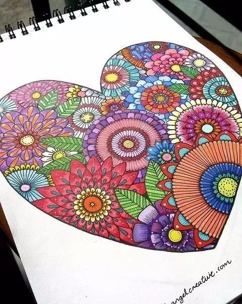 彩色线描这样画,果断收藏