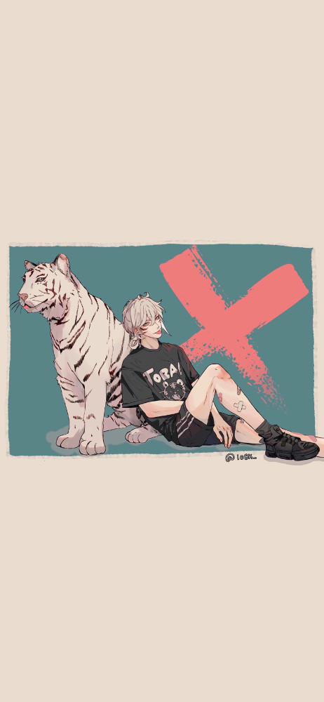 今天主题壁纸是名为:酷炫帅气的二次元小哥哥 来自 韩国插画师108k 侵