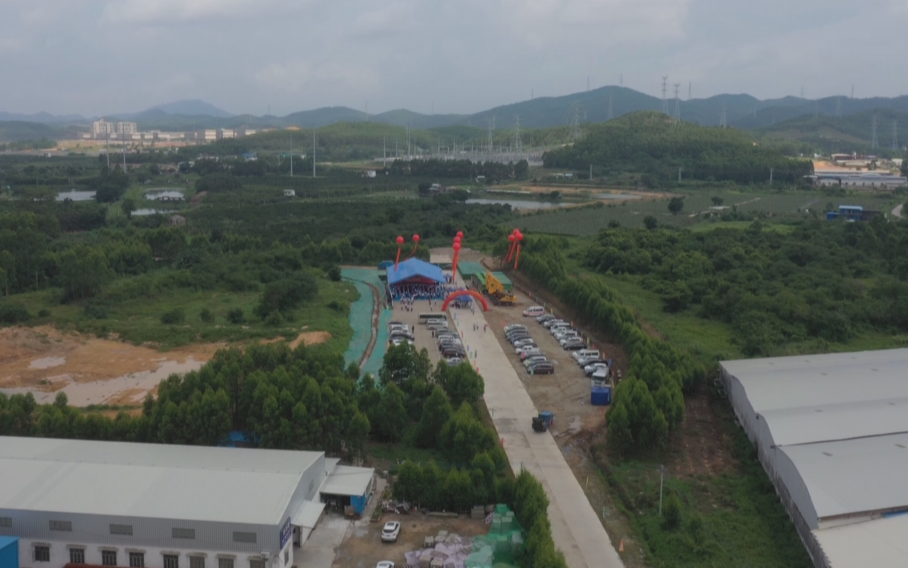 国道g240线新会会城至牛湾段改建工程今天开工建设