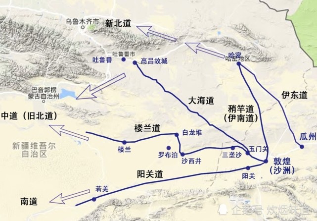 甘肃敦煌玉门关到新疆吐鲁番有一条近路要穿过500公里长的大海道