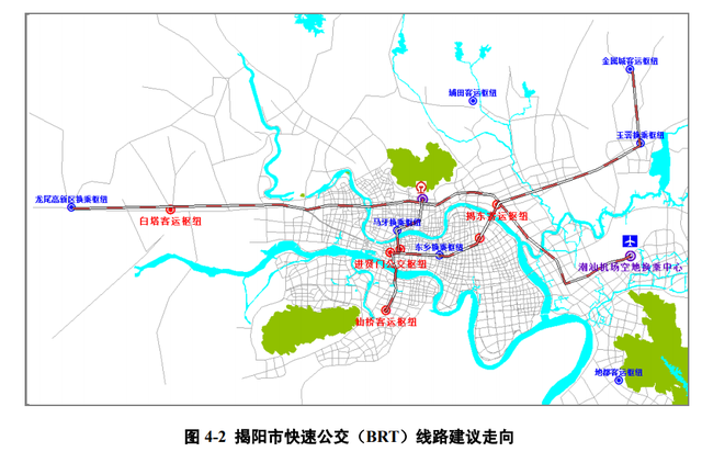 还有轨道交通走向设想:还有揭阳市重点公交枢纽规划:然而,我们不希望