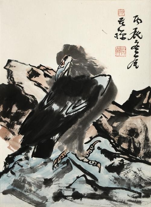 中国画坛近现代三位画鹰大师:潘天寿,李苦禅,朱祖国