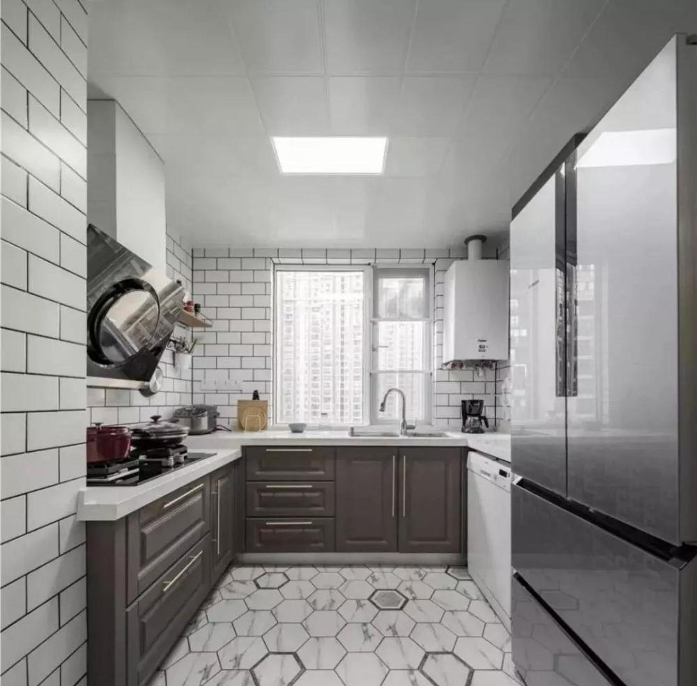 厨房橱柜效果图,高低台橱柜设计!