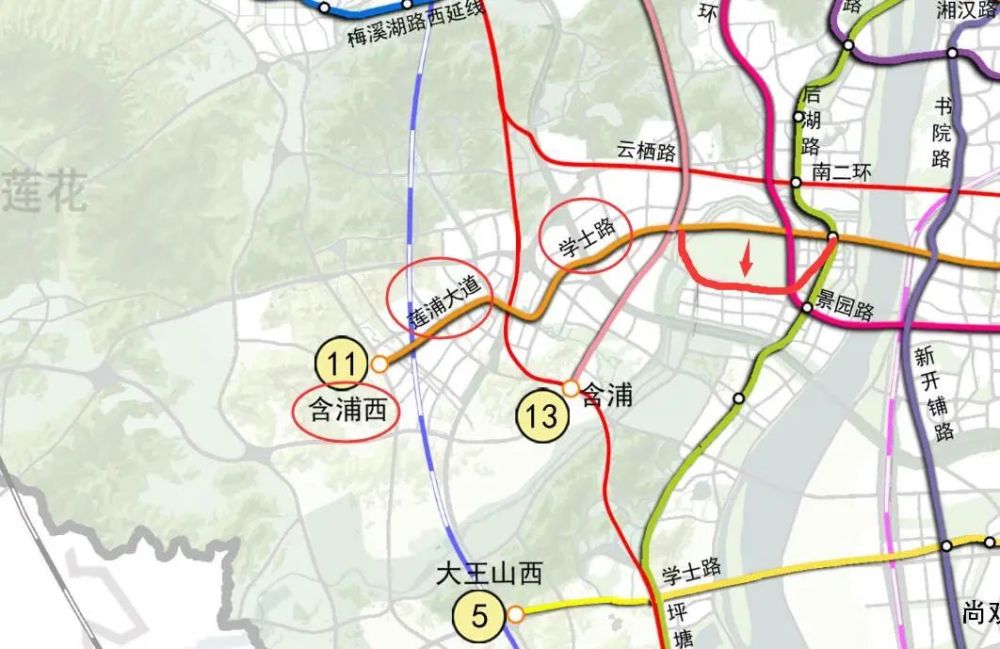 号线 地铁11号线西段规划 地铁13号线 而13号线则是一条南北向的线路