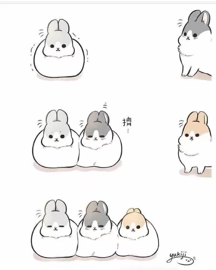 超暖萌漫画:一只可爱的小兔叽!