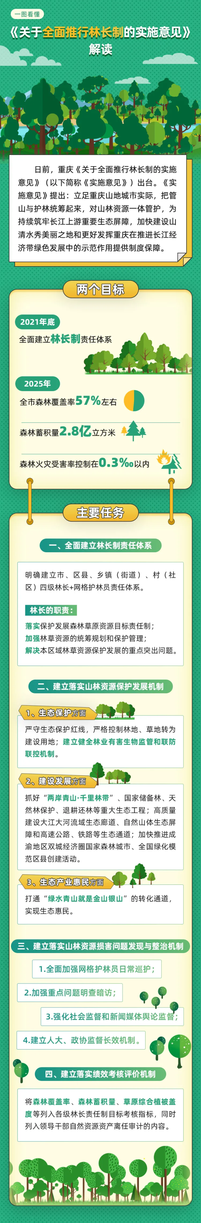 一图看懂林长制来了重庆有哪些任务