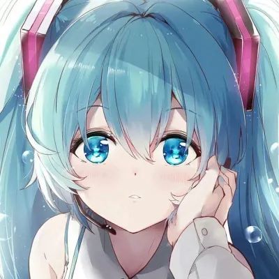 《头像舍》精美初音未来蓝色系头像壁纸|开心搞笑文案