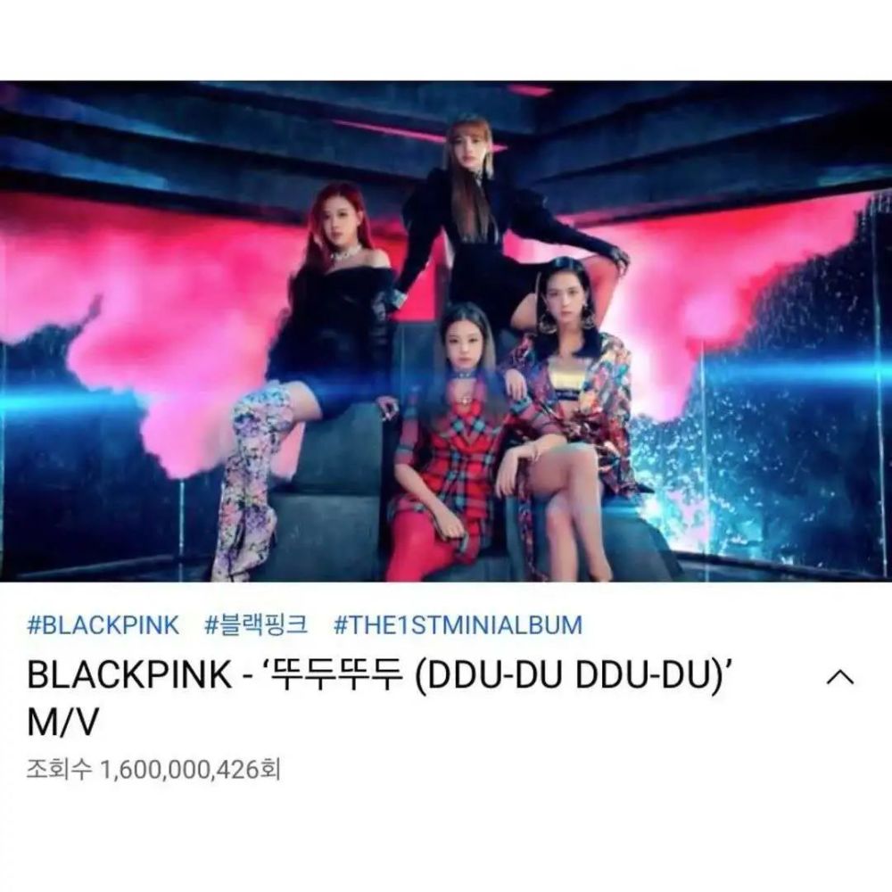 blackpink《ddu-du ddu-du》mv播放记录破16亿!