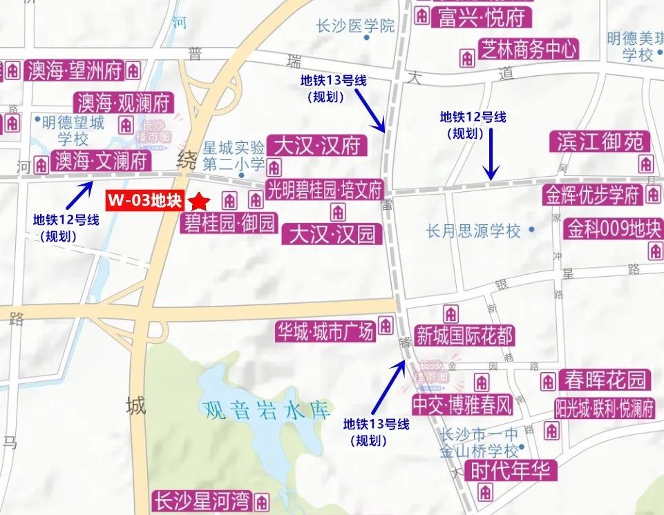 其余几个地块麓谷新区限价最高-038号038号地块位于麓谷新区板块,汇智