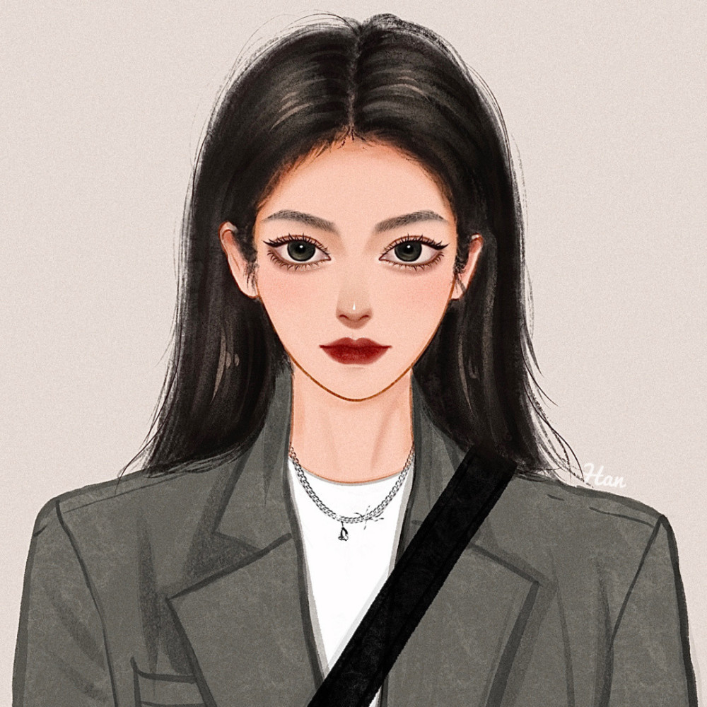 超好看小清新 水彩手绘女生头像