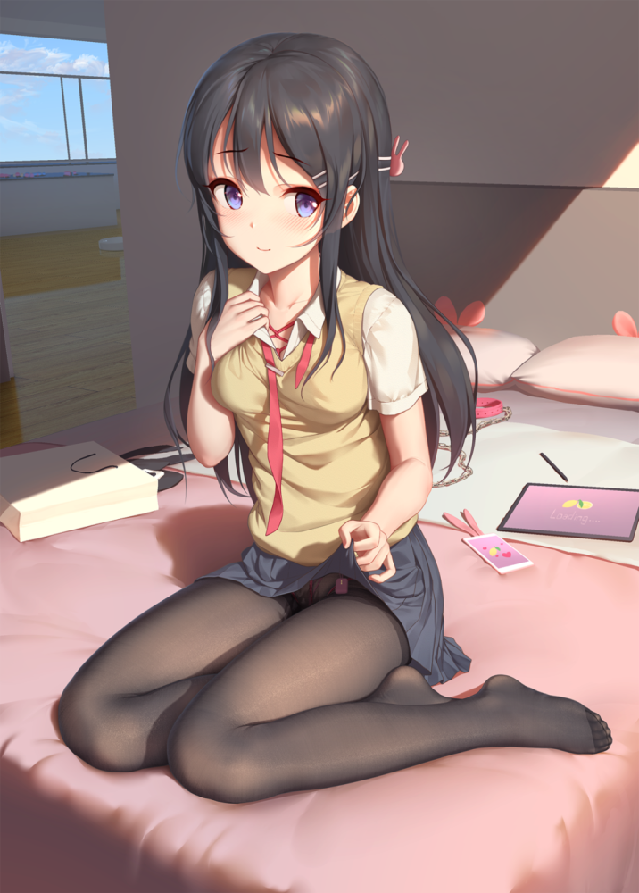 樱岛麻衣(校服/黑丝)壁纸—青春猪头少年系列(二)_腾讯新闻