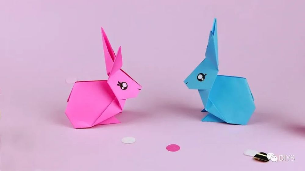 "手工折纸"可爱的小兔子!