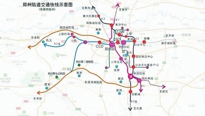 k1线路工程,花园口站至郑机城际接轨点为新建段,长约38.