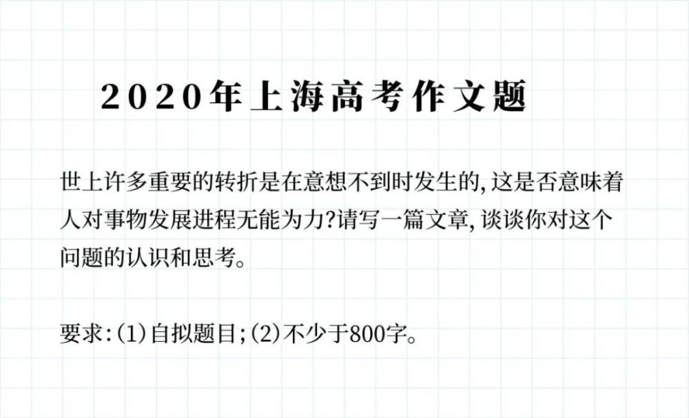 刚刚2021年上海高考语文写作题公布你会怎么写附过去21年上海高考作文