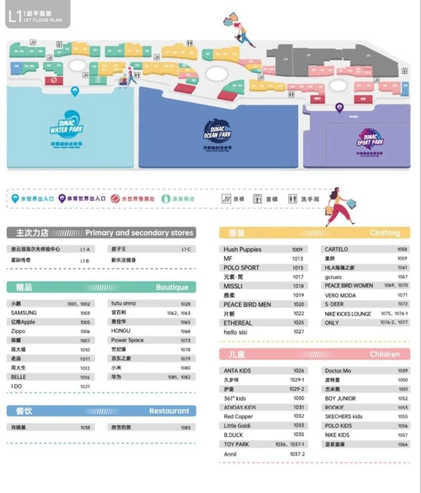 济南融创茂商家详细位置图来了!