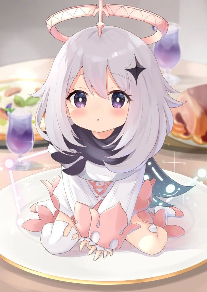 pixiv绘画集合:可可爱爱《原神》派蒙壁纸特辑