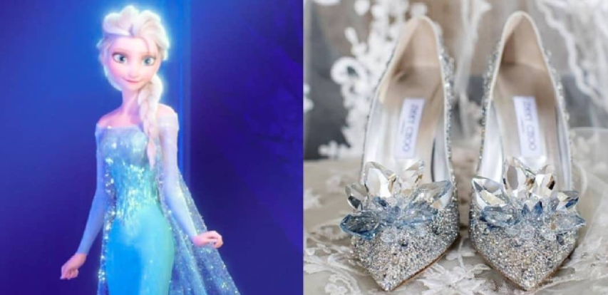 实物版迪士尼公主鞋,水晶鞋一般人穿不上,艾莎的鞋子最好看
