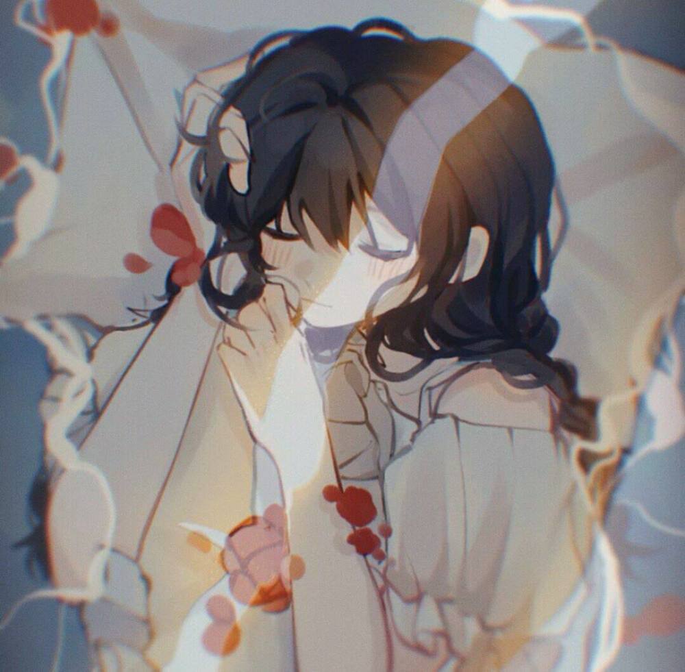 意境孤独女生动漫头像