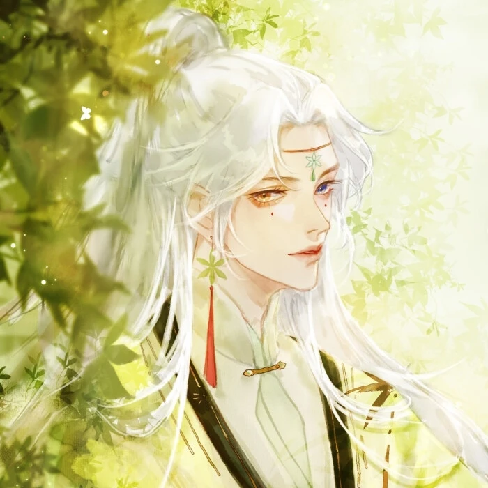 古风男生头像:云深夜阑拥月色,少年携酒晚归程