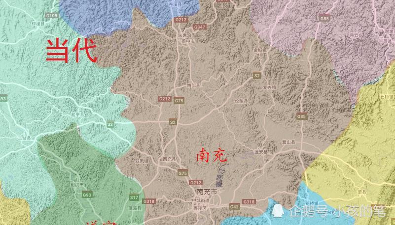 南充市行政区划史,果阆蓬三州并立,阆中为地区首县