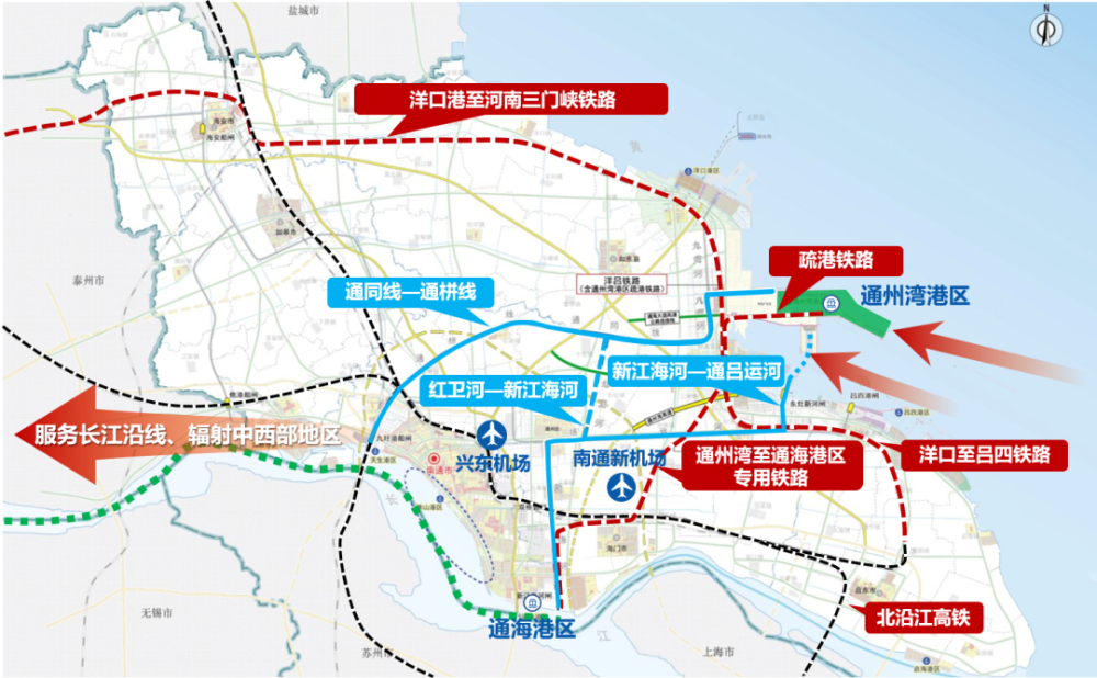 其中 洋吕铁路备受关注,洋吕铁路途经南通市所辖如东县,通州湾示范区