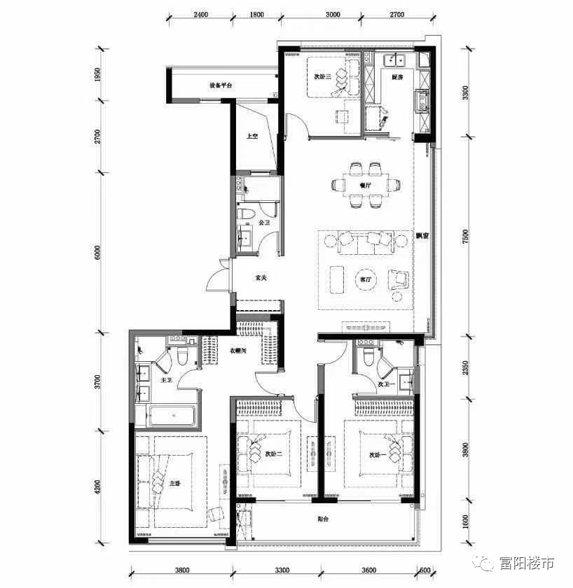 秦望府是南一区首开,户型为186方和230方的大户型,总价485万起, 均价