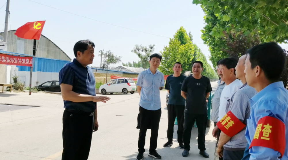 许昌市建安区蒋李集镇党旗飘扬在"三夏"一线 飘扬在田间地头