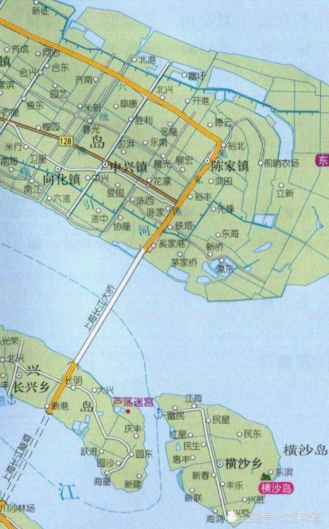 上海崇明岛,长兴岛都通了过江隧道和大桥,横沙岛什么