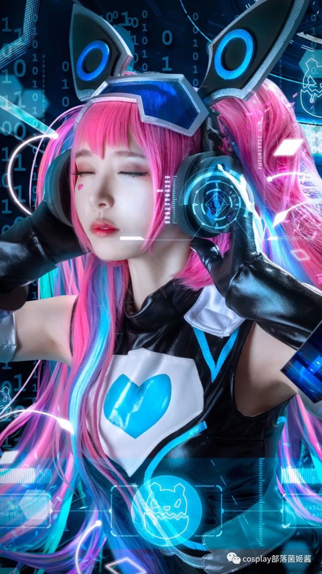 cos:王者荣耀心灵骇客安琪拉cos正片@纱纱纱容子,可爱犯规