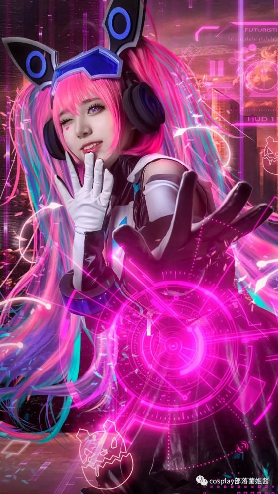 cos:王者荣耀心灵骇客安琪拉cos正片@纱纱纱容子,可爱