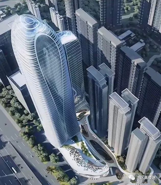 高清大图高279米粤西第一高楼湛江云海一号aedas设计