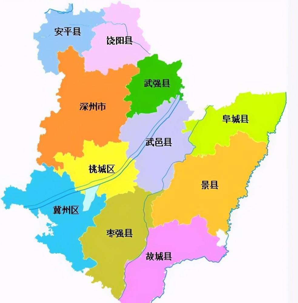 1949年后故城县曾属于天津专区和山东进行了一次大换地