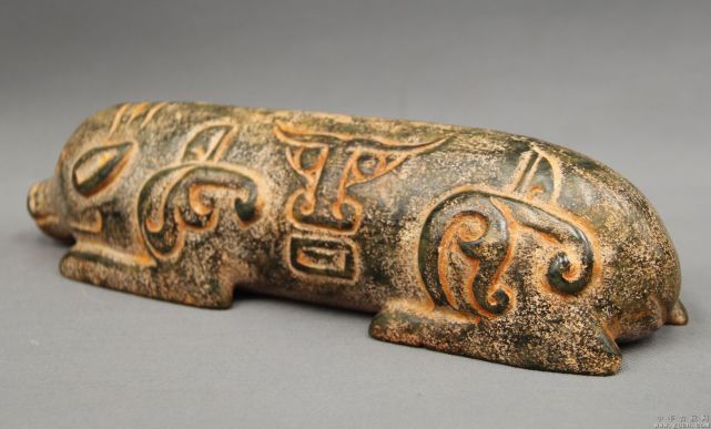 中国時代石握猪 古玉猪握 共箱 骨董 玉製品 中国古美術 重133g 汉八刀”玉猪握赏析-中国玉雕大师网官网-珠宝玉石产业平台