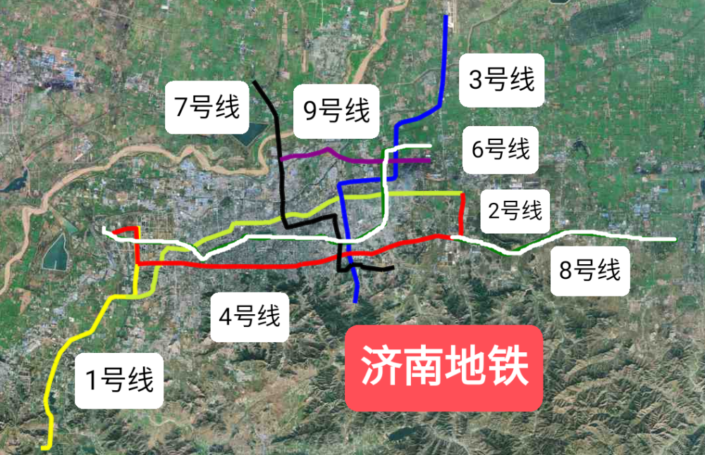 收藏济南地铁二期规划站点的详细位置图来了直观简洁版