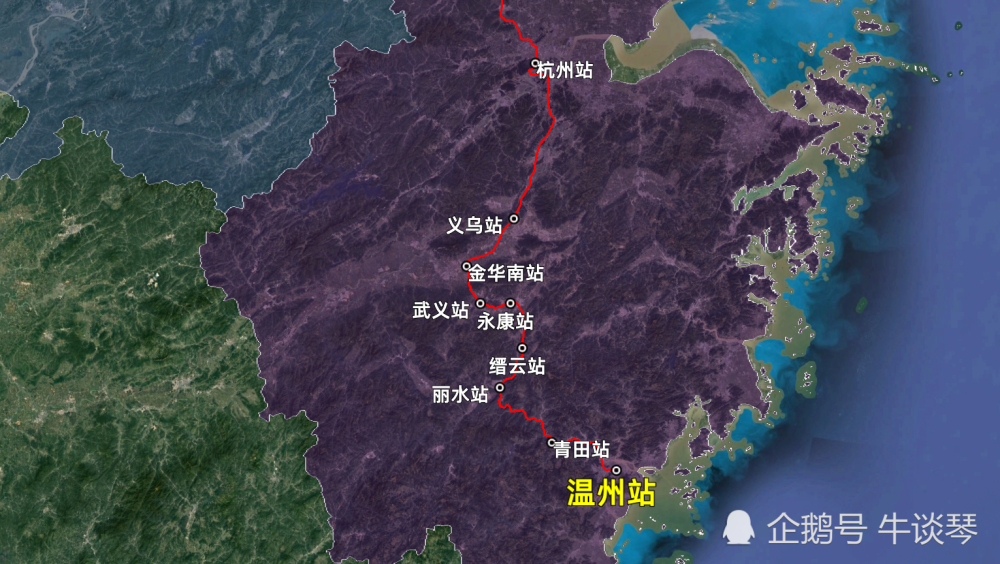 k554次列车运行线路图:牡丹江开往浙江温州,全程3516公里
