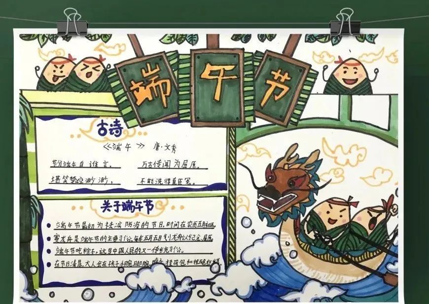 每天学一幅简笔画-2021端午节手工 简笔画 手抄报 儿童画,很全哦!