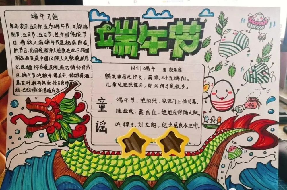 每天学一幅简笔画-2021端午节手工 简笔画 手抄报 儿童画,很全哦!