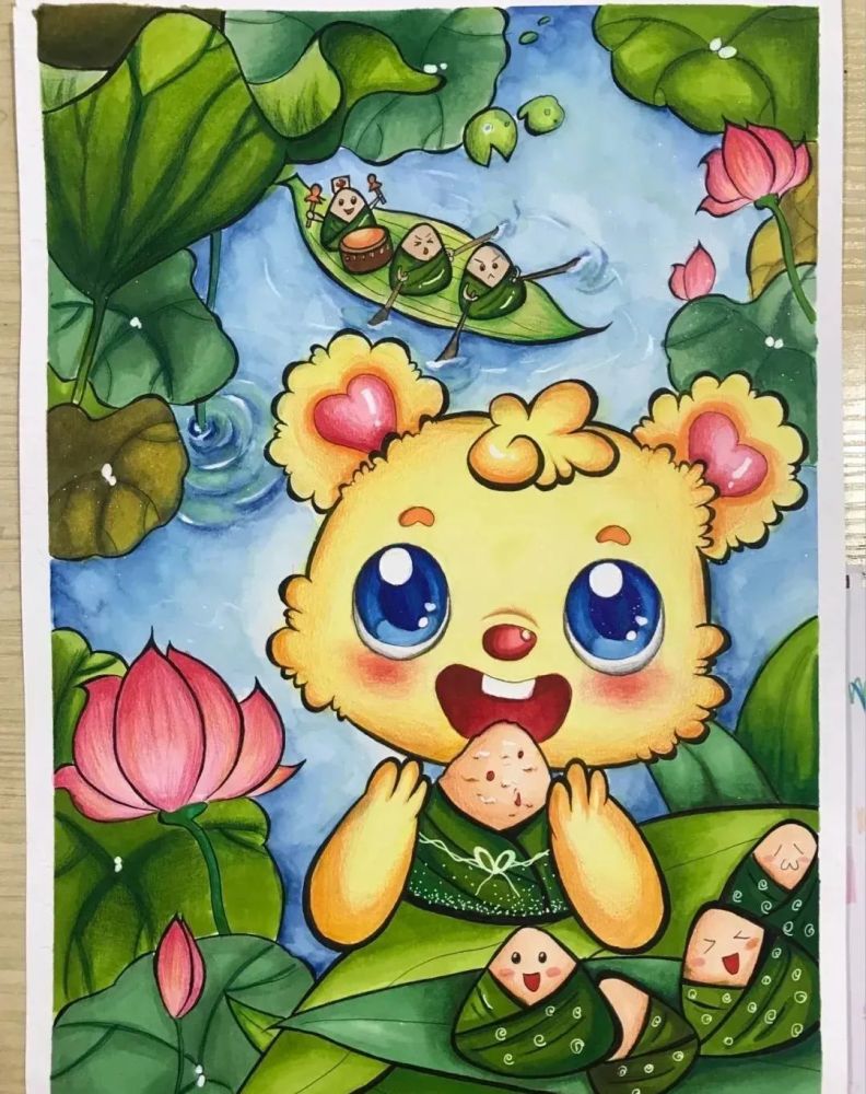 每天学一幅简笔画-2021端午节手工 简笔画 手抄报 儿童画,很全哦!