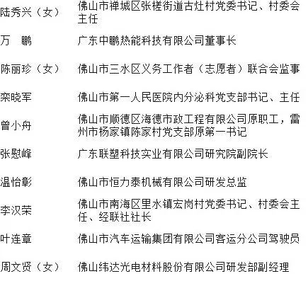 他们拟获省级表彰!名单|广东|中共广东省委