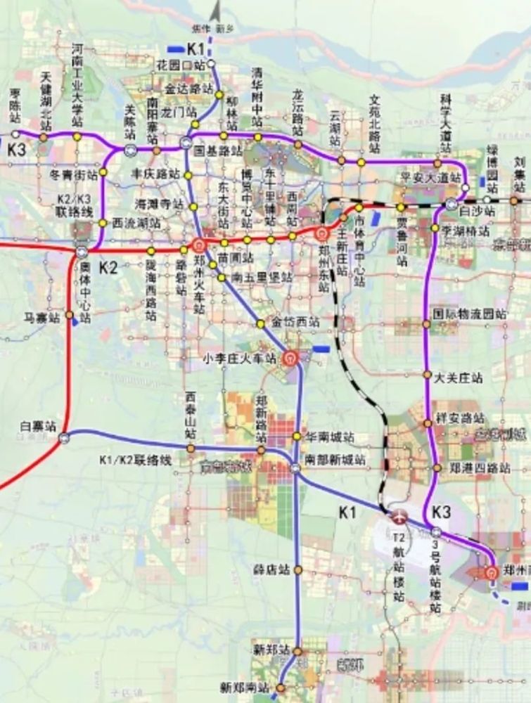 郑州将再添轨道交通快线!k1线路线贯穿南北,经过这些地方