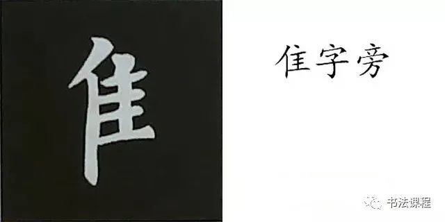 先写撇和竖,再依次写其右部的笔画;——范字【唯 虽】16,隹字旁斜撇起