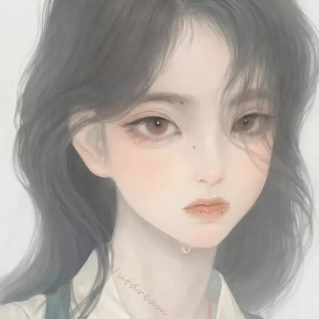 梦幻插画女生头像|心里藏着小星星,生活才能亮晶晶