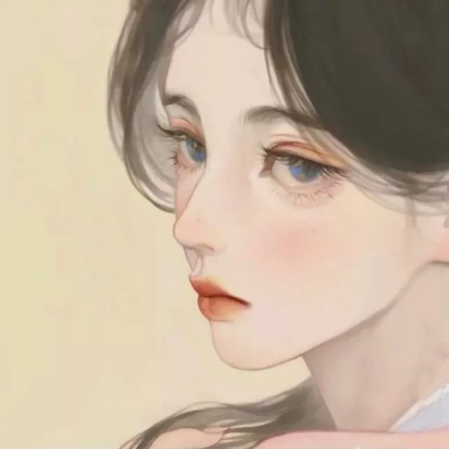梦幻插画女生头像|心里藏着小星星,生活才能亮晶晶