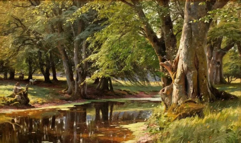 蒙森德|丹麦画家笔下的绝美油画风景画