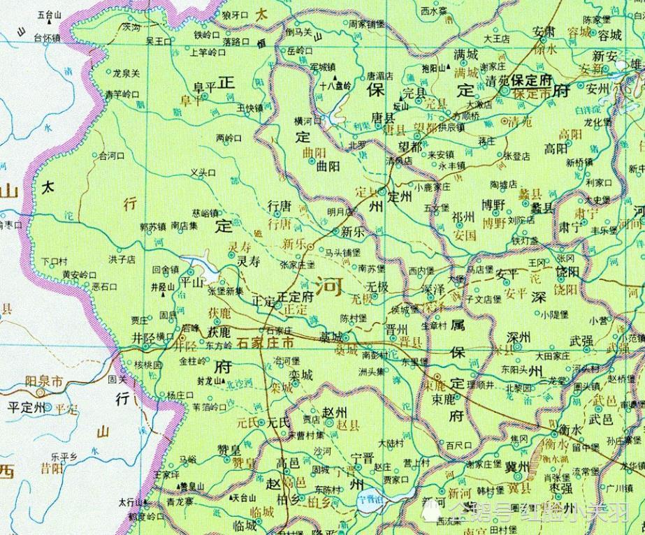 河北中部为何州字地名多,1724年雍正把正定拆成1府5直隶州