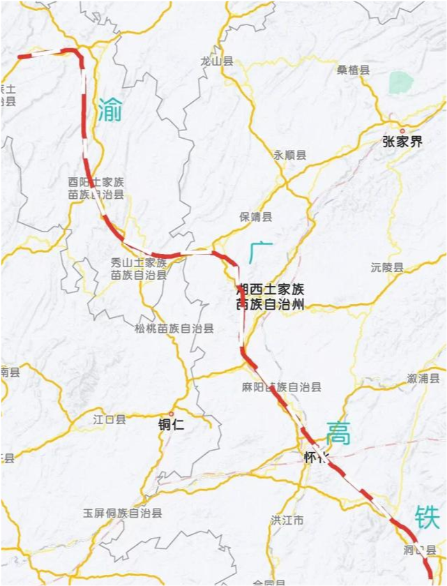 因为怀化至永州高铁也在规划当中,永州至广州高铁已经立项,再加上张吉