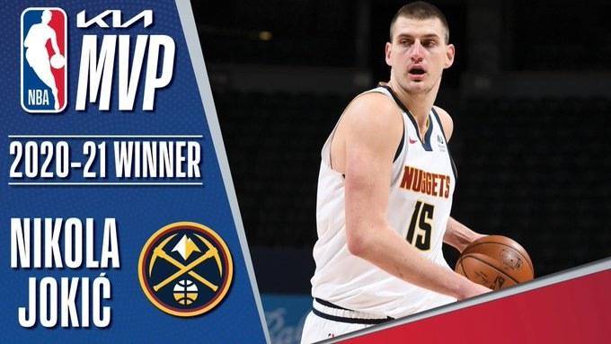 约基奇荣膺nba常规赛mvp!从第41顺位成功逆袭!