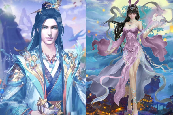 斗罗大陆大神自制古装风婚纱唐三秒变冷酷公子哥小舞丝带裙太美了
