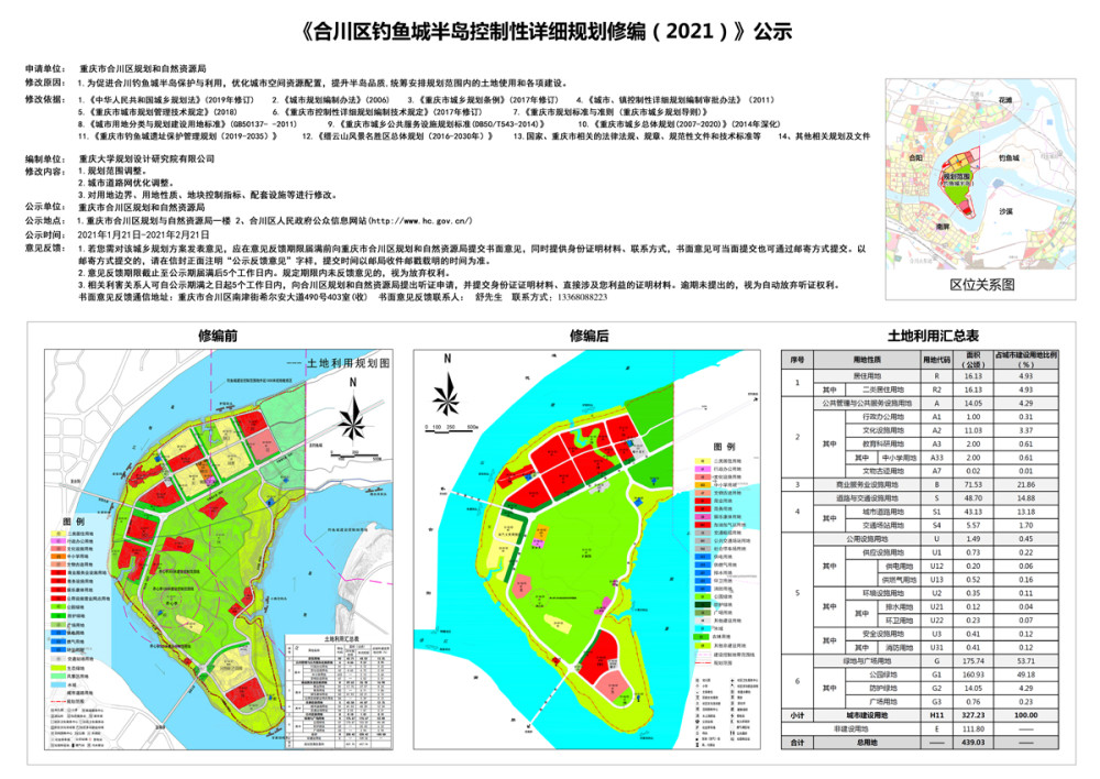 合川钓鱼城半岛详细规划发布 打造成渝后花园的点睛之