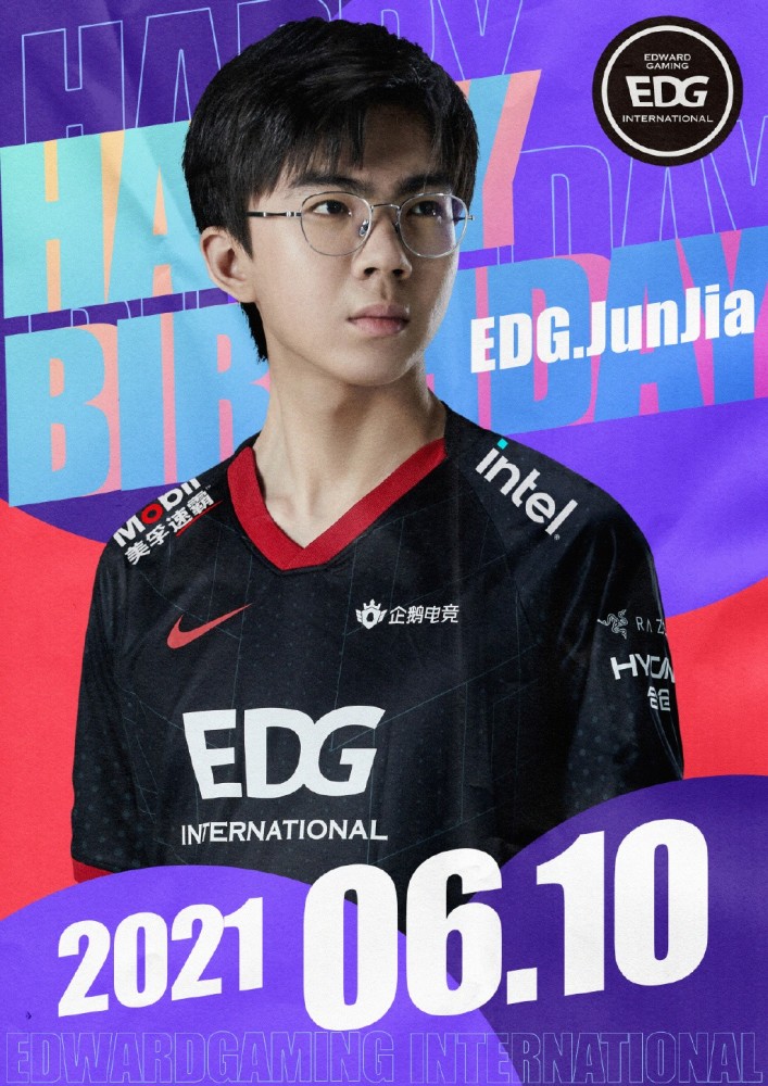 edg祝junjia生日快乐:希望他可以继续努力 得到更多人